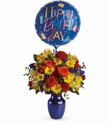 Fly Away Birthday Bouquet Davenport Florist - Same Day Flower Delivery - Flower Power 
